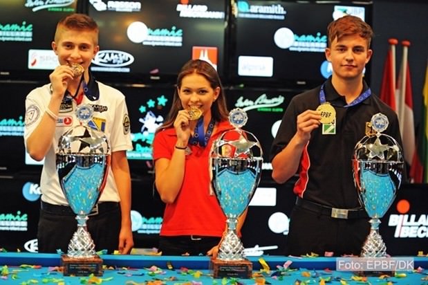2015 EC Youth - Bruckmann, Pehlivanovic and Khodjaeva wins the 8-ball titles