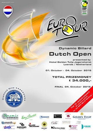2015 Eurotour - Dutch Open Poster