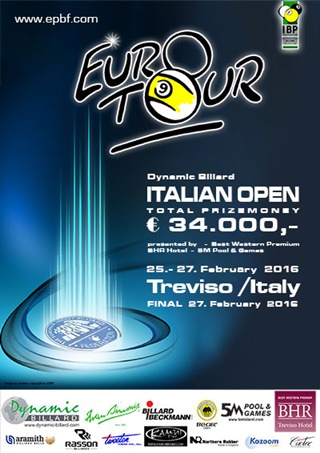 2016 Eurotour - Italian Open poster w320