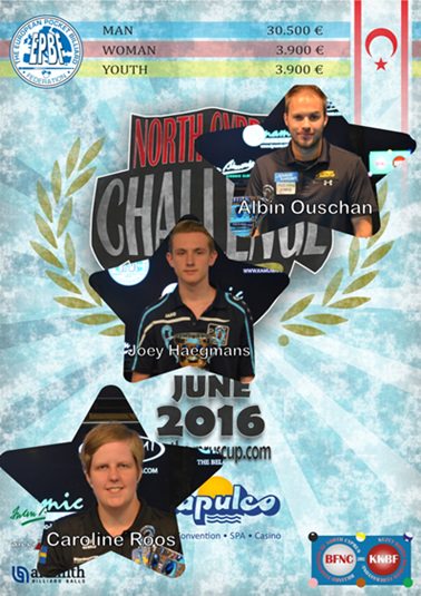 Ouschan, Roos and Haegmans win North Cyprus Challenge Cup 2016
