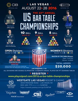 2016 US Bar Table Championships Poster 320x414