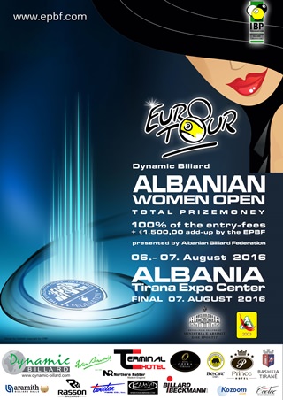 2016 Eurotour - Albania Women Open Poster w320
