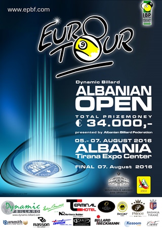 2016 Eurotour - Albania Open Poster w320