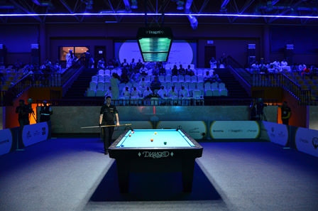 2016 Kuwait 9Ball Open - FINAL Jayson Shaw and table area