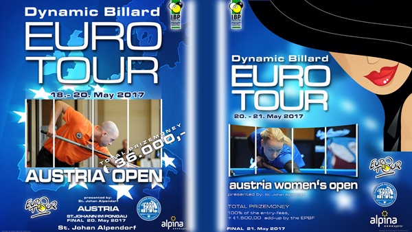 2017 Eurotour Austrian Open Men and Women Open Poster