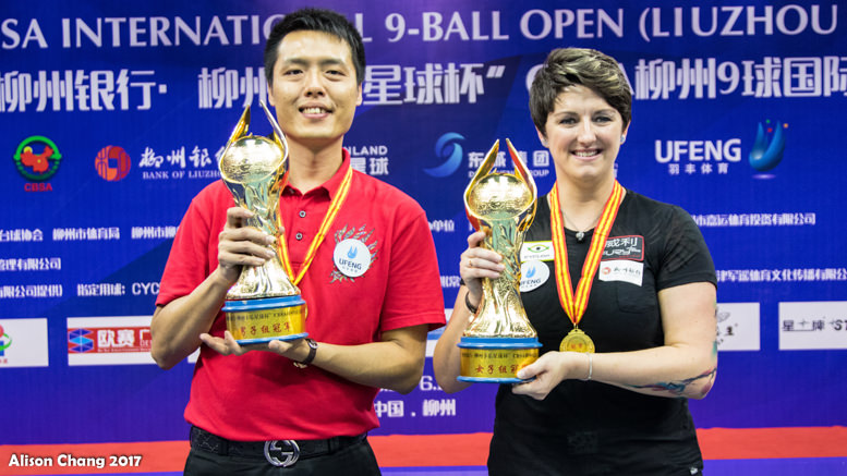 2017 CBSA International 9 Ball Open Liuzhou - Kelly Fisher and CHANG Jung-Lin