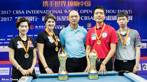 2017 CBSA International 9 Ball Open Liuzhou - Top Finishers