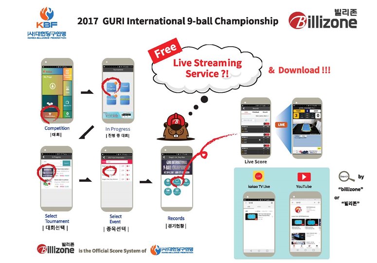 2017 Guri International 9-Ball Championship - How to Billizone Live 775x541