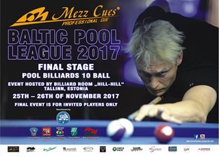 2017 Baltic Pool League - Final Stage Tallinn Estonia Poster w320
