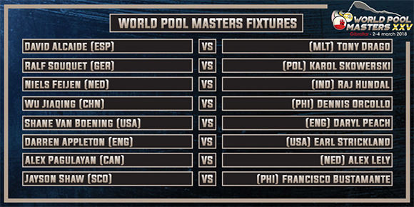 2018 World Pool Masters - Draw Made For World Pool Masters XXV