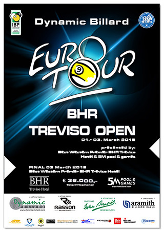 2018 Eurotour Treviso Open Poster