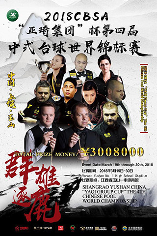 2018 Chinese Pool World Championships Poster w320