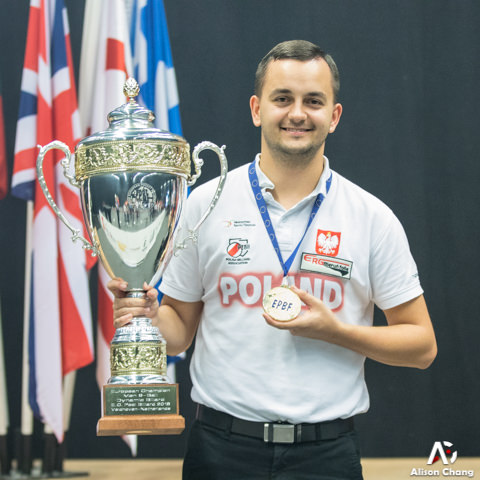 2018 The 40th EC - 9 Ball Winner Men Konrad Juszczyszyn