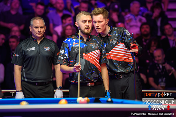 2018 Mosconi Cup - Day 3 Tyler Styer and Skyler Woodward