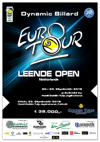 2018 Eurotour Leende Open Poster