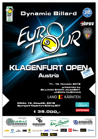 2018 Eurotour Klagenfurt Open Poster