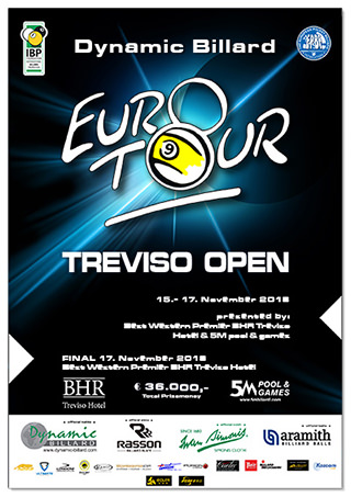 2018 Eurotour Treviso Open Poster (Final Stop)