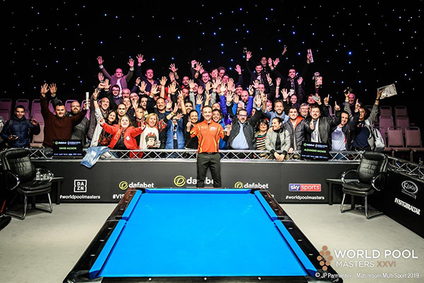 2019 World Pool Masters XXVI DAY 3 - Final David Alcaide with fans