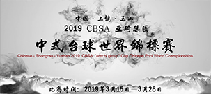 2019 CBSA Chinese Pool World Championships Banner w303