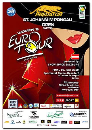 2019 Eurotour St. Johann im Pongau Women Open Poster