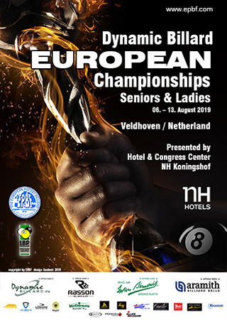 2019 European Championships Seniors & Ladies poster