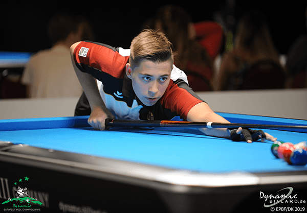2019 European Championships Youth - Straight Pool Moritz Neuhausen