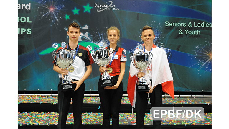 2019 European Championships Youth - 8-ball Gold Medals for Guleikova, Froehlich and Jastrzab