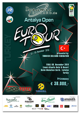2019 Eurotour Antalya Open Poster w320