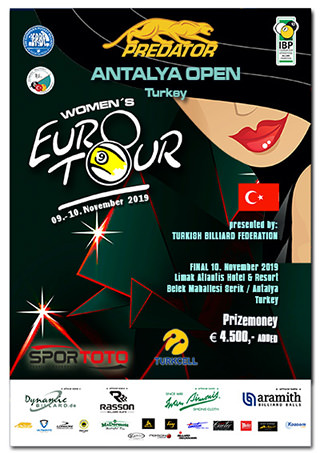 2019 Eurotour Antalya Women Open Poster w320