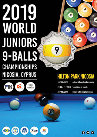 2019 Juniors World 9-Ball Championship poster