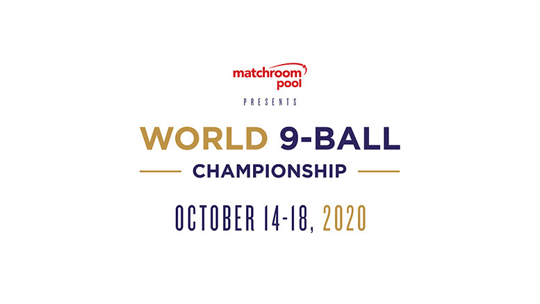 2020 World 9-Ball Championship banner with date 777x437