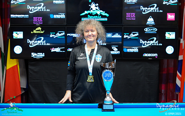 2021 EC Seniors & Ladies - 10 Ball_Winner Ulrike Andersson (SWE)