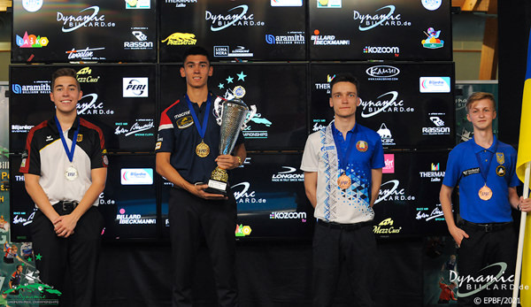 2021 European Championships Youth - 10-ball U19 medalists