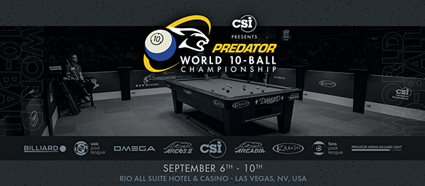 2021 Predator World 10-Ball Championship - poster with info and sponsors_w600