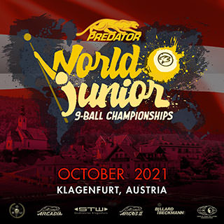 2021 WPA Predator World Junior 9-Ball Championships - Moves to Austria_w320