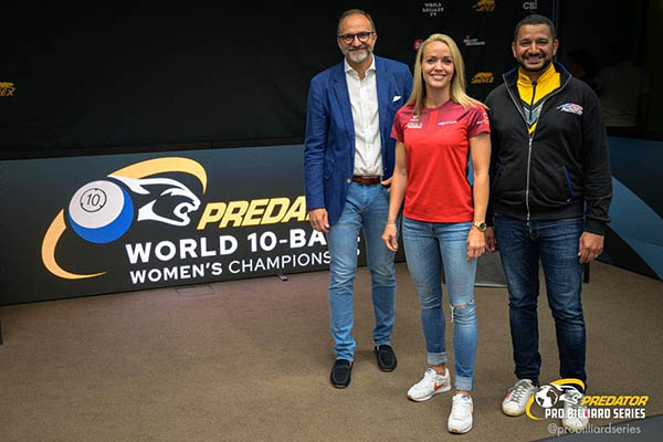 2022 Womens 10-Ball WC - Gerald Florian, Ouschan and Karim Belhaj