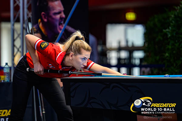 2022 Womens 10-Ball WC - Monika Zabek eliminated Amit