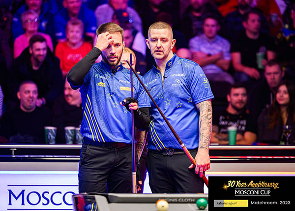 2023 Mosconi Cup Day 1 Ouchan and Shaw