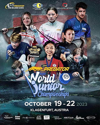 2023 Predator WPA World Junior Championships poster
