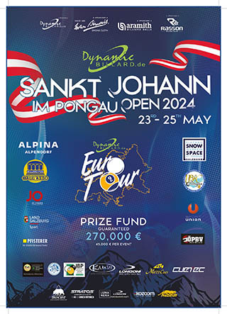 2024 Euro Tour St. Johann I.P. Open Poster