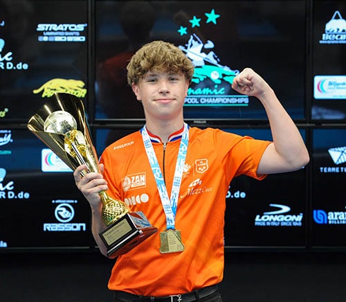 2024 EC Youth - U19 10-Ball_Winner Mika Van Berkel (NED)