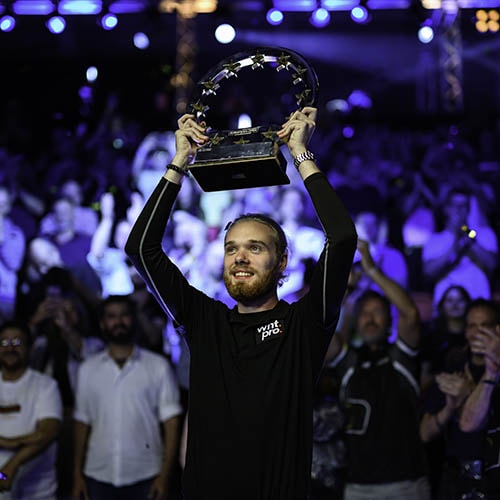 2024 European Open - Winner Mickey Krause with trophy