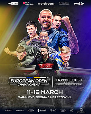 2025 European Open Pool Championship poster w320