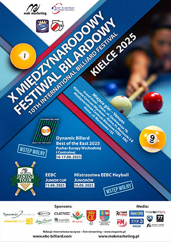 2025 Kielce_The 10th International Billiards Festival Poster