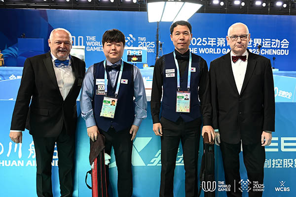 2025 World Games - Day 3_Mens 3-Cushion_SFs_Myungwoo Cho vs Junghan Heo