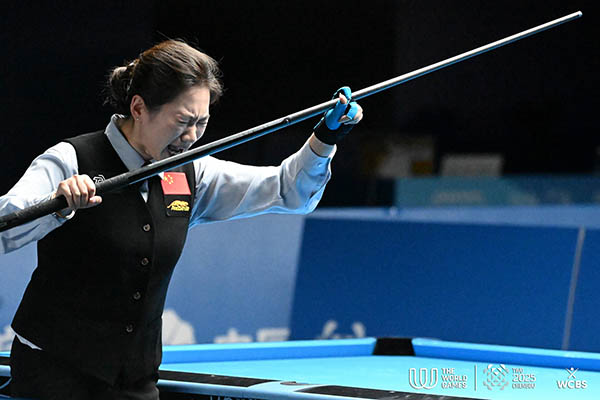 2025 World Games - Day 4_Womens Pool_Final_Han yu celebrations