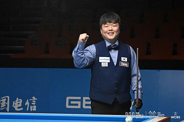 2025 World Games - Mens 3-Cushion_Gold_Myungwoo Cho