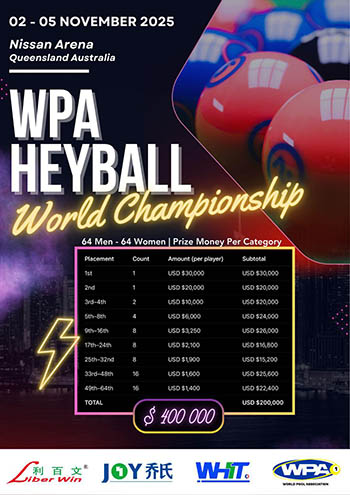 2025 Heyball World Championship poster