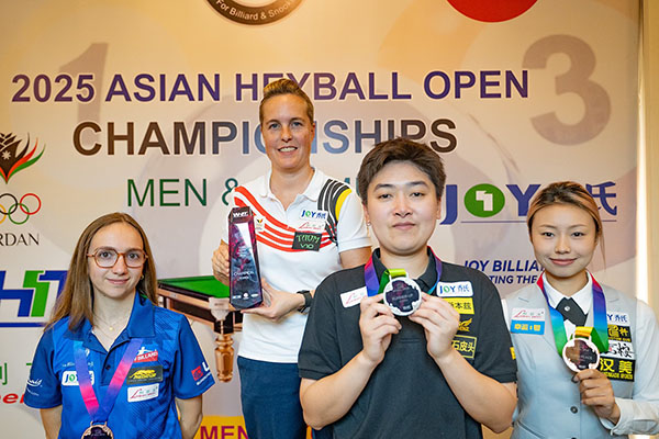 2025 Asian Heyball Open - womens medalists