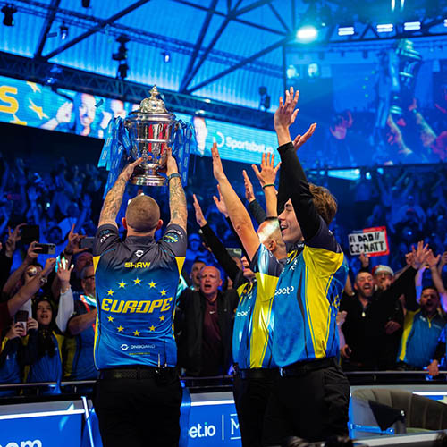 Europe Reign Supreme With Seventeenth Mosconi Cup Triumph - 第5張圖 2025 EuroTour Spanish Open - Day 4_Europe with trophy